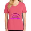 Cotton Women's V-neck Tee sing united test Thumbnail
