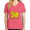 Cotton Women's V-neck Tee sing united test Thumbnail