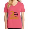 Cotton Women's V-neck Tee sing united test Thumbnail