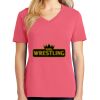 Cotton Women's V-neck Tee sing united test Thumbnail