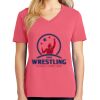 Cotton Women's V-neck Tee sing united test Thumbnail