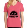 Cotton Women's V-neck Tee sing united test Thumbnail