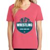 Cotton Women's V-neck Tee sing united test Thumbnail