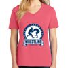 Cotton Women's V-neck Tee sing united test Thumbnail