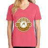 Cotton Women's V-neck Tee sing united test Thumbnail