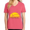 Cotton Women's V-neck Tee sing united test Thumbnail