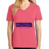 Cotton Women's V-neck Tee sing united test Thumbnail