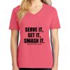 Cotton Women's V-neck Tee sing united test Thumbnail