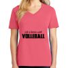 Cotton Women's V-neck Tee sing united test Thumbnail