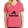 Cotton Women's V-neck Tee sing united test Thumbnail