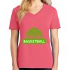 Cotton Women's V-neck Tee sing united test Thumbnail