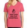 Cotton Women's V-neck Tee sing united test Thumbnail