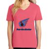 Cotton Women's V-neck Tee sing united test Thumbnail
