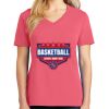 Cotton Women's V-neck Tee sing united test Thumbnail