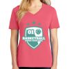 Cotton Women's V-neck Tee sing united test Thumbnail