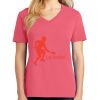 Cotton Women's V-neck Tee sing united test Thumbnail