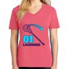 Cotton Women's V-neck Tee sing united test Thumbnail