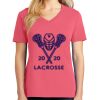 Cotton Women's V-neck Tee sing united test Thumbnail