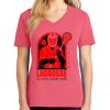 Cotton Women's V-neck Tee sing united test Thumbnail