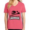 Cotton Women's V-neck Tee sing united test Thumbnail