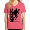 Cotton Women's V-neck Tee sing united test Thumbnail