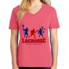 Cotton Women's V-neck Tee sing united test Thumbnail