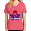 Cotton Women's V-neck Tee sing united test Thumbnail