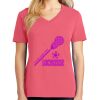 Cotton Women's V-neck Tee sing united test Thumbnail
