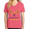 Cotton Women's V-neck Tee sing united test Thumbnail