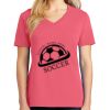 Cotton Women's V-neck Tee sing united test Thumbnail