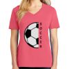 Cotton Women's V-neck Tee sing united test Thumbnail