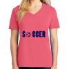 Cotton Women's V-neck Tee sing united test Thumbnail