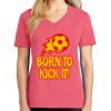 Cotton Women's V-neck Tee sing united test Thumbnail