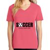 Cotton Women's V-neck Tee sing united test Thumbnail