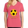 Cotton Women's V-neck Tee sing united test Thumbnail