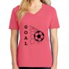 Cotton Women's V-neck Tee sing united test Thumbnail