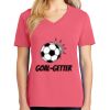 Cotton Women's V-neck Tee sing united test Thumbnail