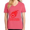 Cotton Women's V-neck Tee sing united test Thumbnail