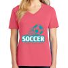 Cotton Women's V-neck Tee sing united test Thumbnail
