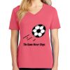 Cotton Women's V-neck Tee sing united test Thumbnail
