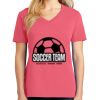 Cotton Women's V-neck Tee sing united test Thumbnail