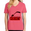 Cotton Women's V-neck Tee sing united test Thumbnail