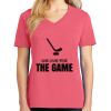 Cotton Women's V-neck Tee sing united test Thumbnail