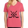 Cotton Women's V-neck Tee sing united test Thumbnail