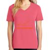 Cotton Women's V-neck Tee sing united test Thumbnail