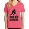 Cotton Women's V-neck Tee sing united test Thumbnail