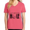 Cotton Women's V-neck Tee sing united test Thumbnail