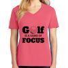 Cotton Women's V-neck Tee sing united test Thumbnail