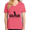 Cotton Women's V-neck Tee sing united test Thumbnail