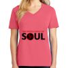 Cotton Women's V-neck Tee sing united test Thumbnail